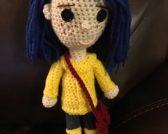Coraline Crochet doll