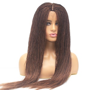 Braided Wigs, Braids Wigs, Micro Million Twist Wig, Lace Frontal Wig, Ready To Ship, Lace Frontal Wigs, GLueless Wigs image 2