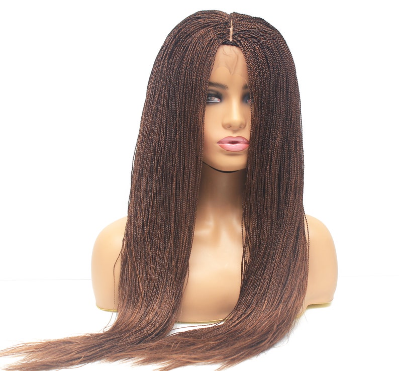 Braided Wigs, Braids Wigs, Micro Million Twist Wig, Lace Frontal Wig, Ready To Ship, Lace Frontal Wigs, GLueless Wigs image 2