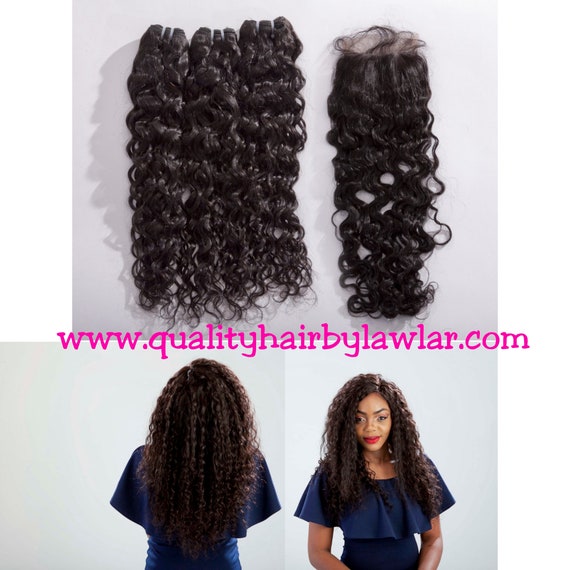 Hair Extensions Peruvian Virgin Hair Waterwave Hair Bundles Etsy