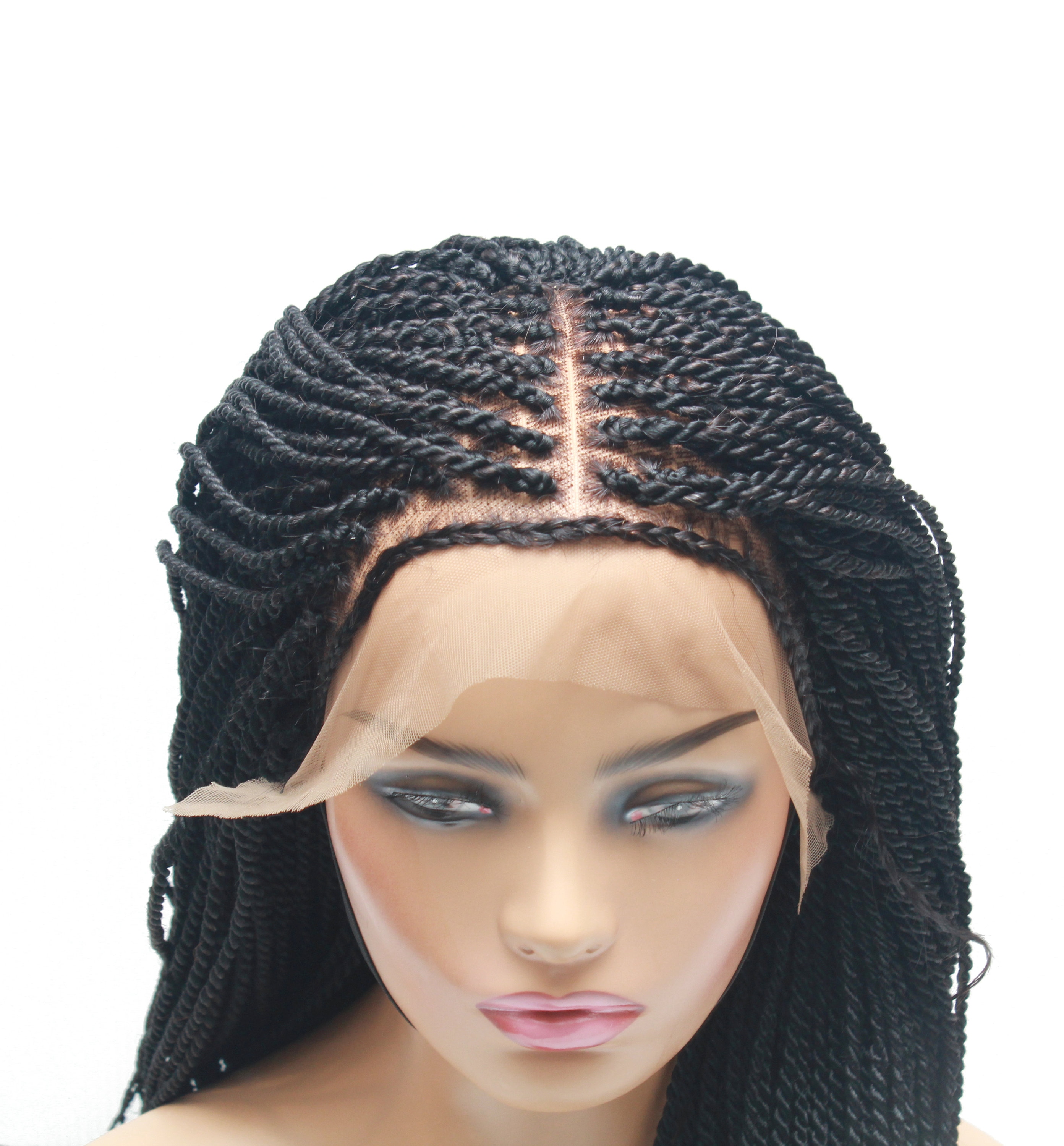 Braided lace front wig/ Braided Wig / Braid Wig Cap Fully hand Etsy