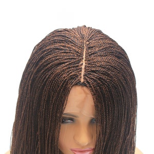 Braided Wigs, Braids Wigs, Micro Million Twist Wig, Lace Frontal Wig, Ready To Ship, Lace Frontal Wigs, GLueless Wigs image 3