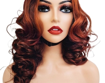 Balayage Wigs- Lace closure wig- Side Part Wig- Virgin Human Hair Wig- Handmade Wig - Glueless Wig - Indonesian Hair Wig- Custom Made Wigs