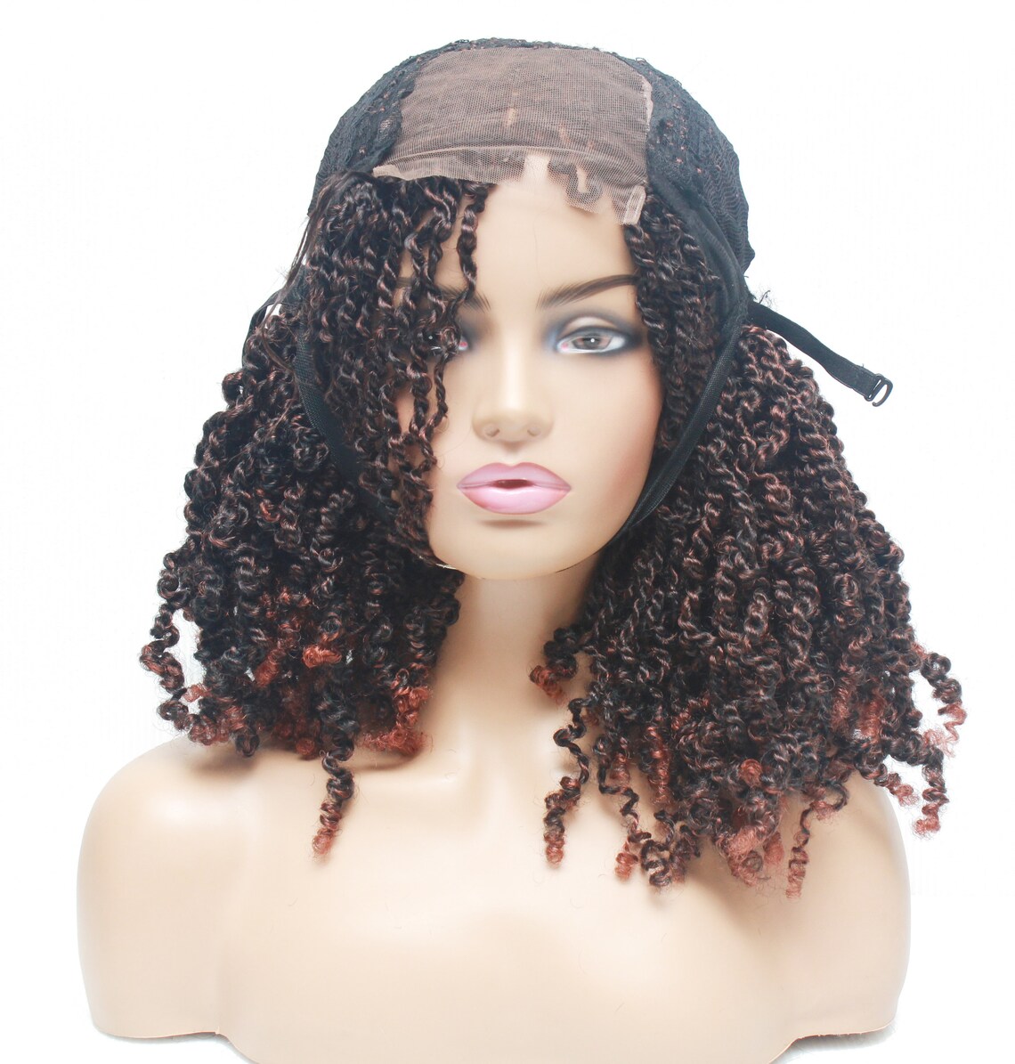 Passion Twists Braided Lace Closure Wig For Black Women Lace Etsy
