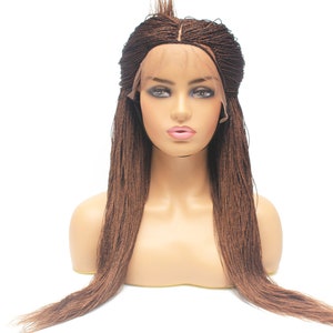 Braided Wigs, Braids Wigs, Micro Million Twist Wig, Lace Frontal Wig, Ready To Ship, Lace Frontal Wigs, GLueless Wigs image 4