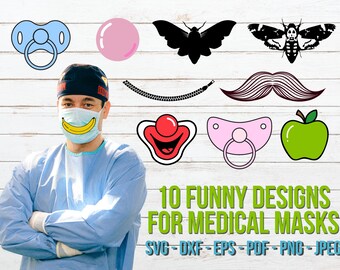 Download Free Zipper Smile Mask Etsy SVG Cut Files