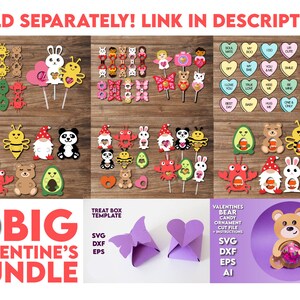 Valentine Lollipop Holder SVG, Valentines Day Lollipop Holder Cut File, Candy Holder Svg, Funny Valentine Candy Holder, Kids Crafts Cut File image 2