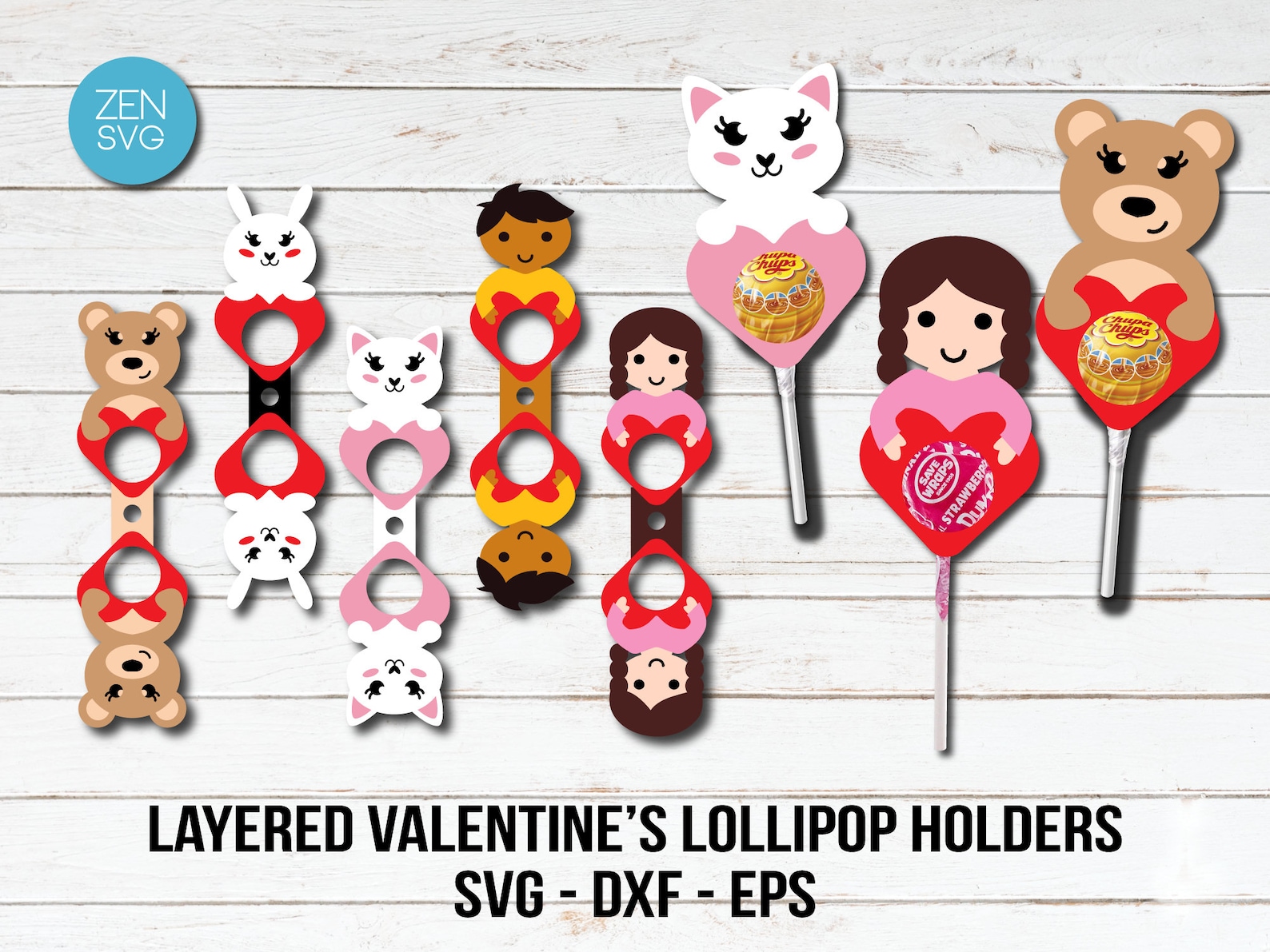 Valentines Day Candy Holder Cut File Layered Valentine - Etsy