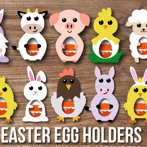 Easter Candy Holder SVG Bundle, Easter Lollipop Holders, Easter Sucker ...