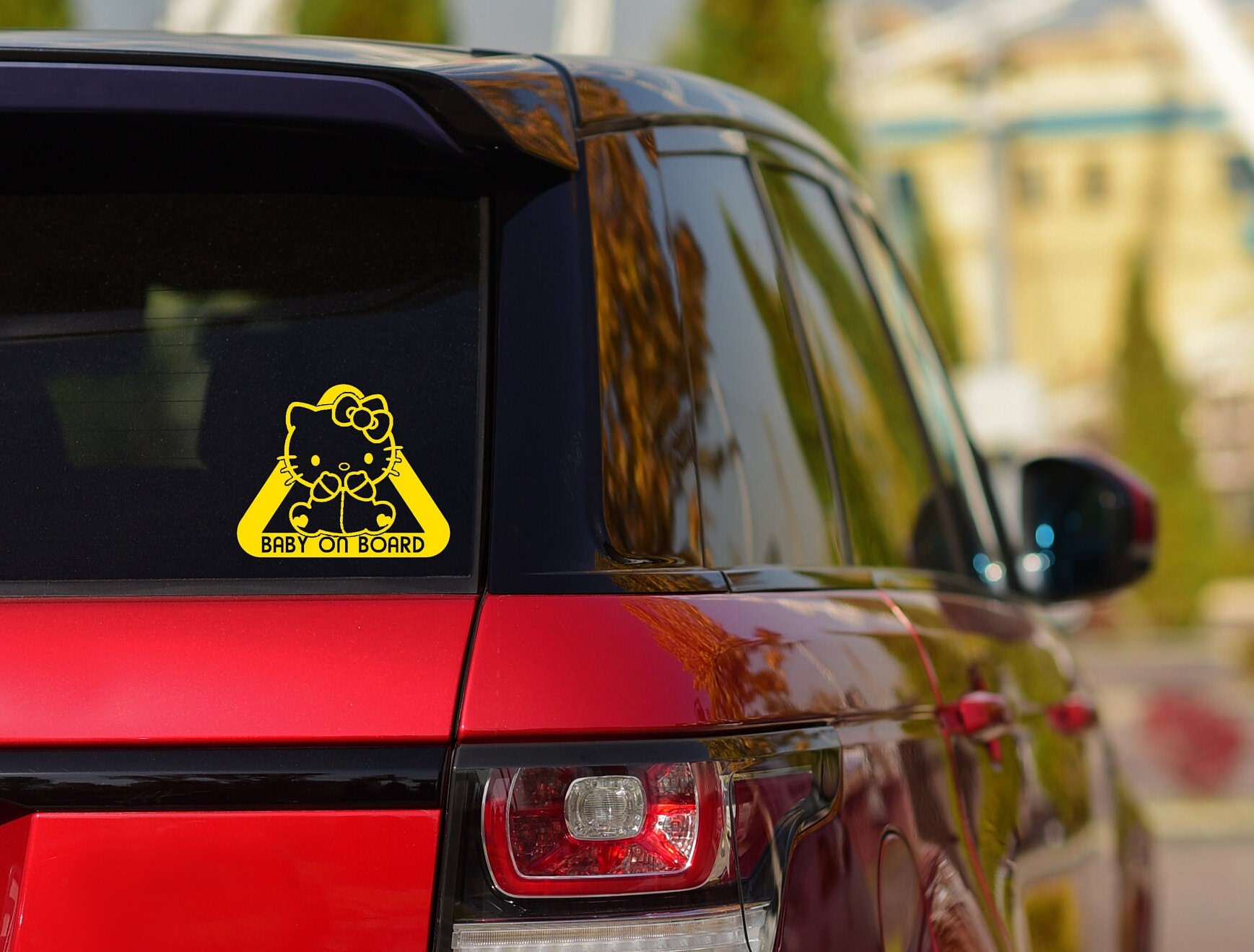 Hello Kitty Baby on Board Vinyl Sticker Decal for Car Waterproof Sanrio