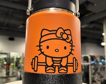 Hello Kitty Deadlifting Vinyl Sticker Decal for car | Sanrio | Kawaii | Waterproof | Weatherproof | Gym | Workout| Gift Idea