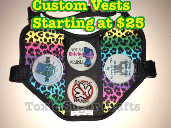 custom service dog vest etsy