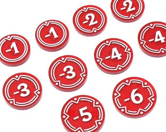 DAMAGE token set (double sided) compatible with RIFTBOUND TCG