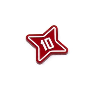 Damage 10 acrylic token set compatible with Star Wars Deckbuilding / Deckbuilder