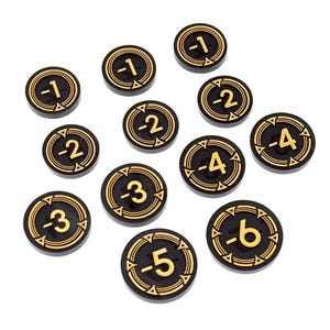 DAMAGE Token Set (doppelseitig) kompatibel für Lorcana TKG