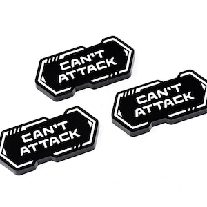 Can&#39;t Attack (double sided) reminder tokens compatible with GUNDAM TCG
