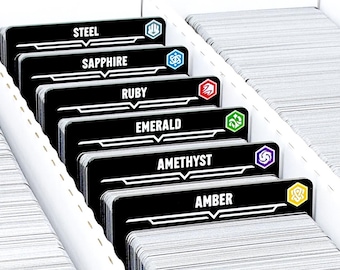 Card Dividers (made from acrylic) compatible with Disney Lorcana TCG