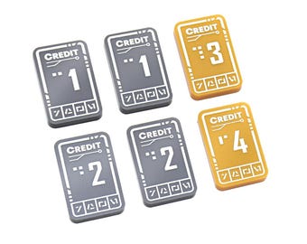 Credit Tokens (double-sided) compatible with Star Wars Unlimited TCG