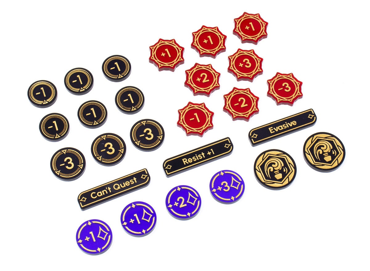 LORCANA TCG対応アクリルアップグレードトークンセット - Etsy 日本