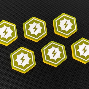 Keyforge Compatible Stun Acrylic Tokens