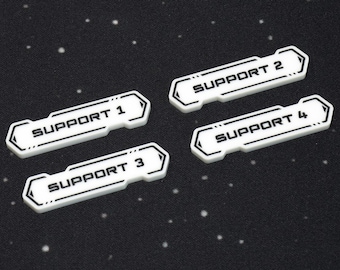 Support Keyword (double sided) reminder tokens compatible with GUNDAM TCG