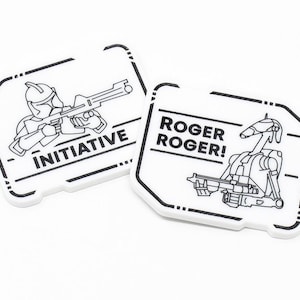 Klon / Droide Roger Roger (Doppelseitig) Initial aus der Feder der Wikinger kompatibel mit Star Wars Unlimited TKG