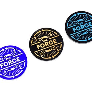 THE FORCE Token (Doppelseitig) kompatibel mit Star Wars Unlimited TKG