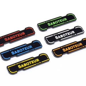 Saboteur Keyword tokens (acrylic) compatible with Star Wars Unlimited TCG