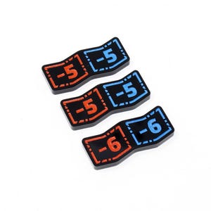 Modifier Min 5/6 stapelbare tokens (dubbelzijdig) compatibel met Star Wars Unlimited TCG
