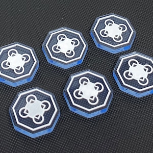 Keyforge Compatible Ward Acrylic Tokens