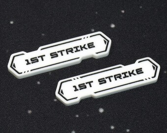 First Strike Keyword (double sided) reminder tokens compatible with GUNDAM TCG