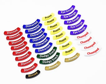 36x curved tab token marker STARTER PACK compatible with Fantasy Football Games