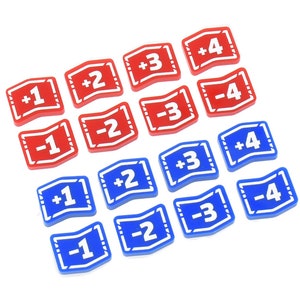 Attack Power / Defence HP stackable +/- plus/minus modifier tokens (Double Sided) compatible with Star Wars Unlimited TCG