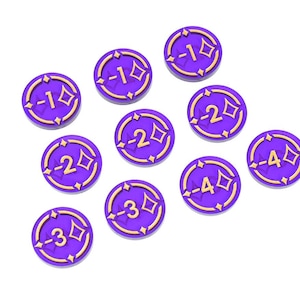 LORE / quest minus modifier tokens (double sided) compatible with Lorcana TCG