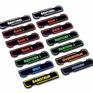 Keyword tokens (acrylic) compatible with Star Wars Unlimited TCG