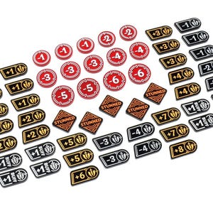 RIFTBOUND TCG compatible acrylic token upgrade set (Double-sided) Set C (Legends Set)