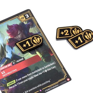 RIFTBOUND TCG compatible acrylic token upgrade set (Double-sided) image 7