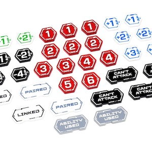 GUNDAM TCG compatible acrylic token upgrade set (Double-sided)