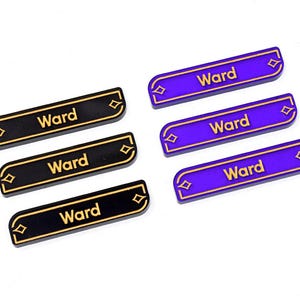 WARD-sleutelwoordherinneringstokens compatibel met LORCANA TCG