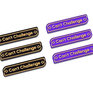CAN'T CHALLENGE-herinneringstokens compatibel met Lorcana TCG