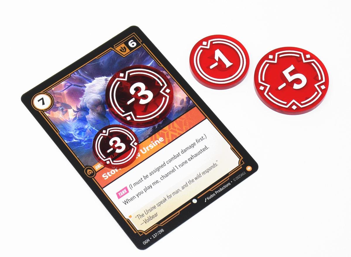 OVERSIZED RIFTBOUND TCG Acrylic Token Set (content Creators, Streaming ...