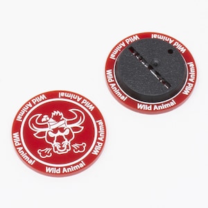 Marqueur de jetons animal sauvage simple face compatible avec Blood Bowl