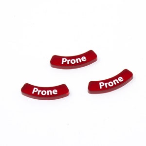 3x Prone curved tab markers compatible with Blood Bowl