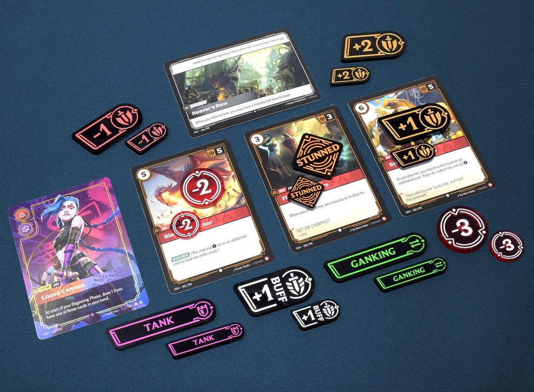 OVERSIZED RIFTBOUND TCG Acrylic Token Set (content Creators, Streaming ...
