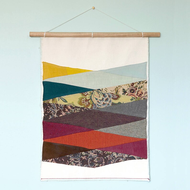 LEAGUES Fabric Wall Hanging Textile Wall Art Boho Design Etsy