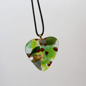 Green heart pendant