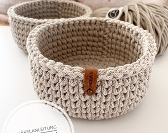 Instructions PDF en ALLEMAND pour un panier - design par Haekeltraum_byChristina