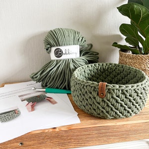 DIY set + GERMAN instructions for a basket in the “goosefoot pattern” by Haekeltraum_byChristina