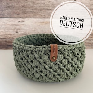 PDF GERMAN instructions for a basket &quot;Quotes foot pattern&quot; - Design by Haekeltraum_byChristina