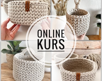 ONLINE-KURS- „Deutsch" für einen Korb + Bonusmaterial - Design von Haekeltraum_byChristina